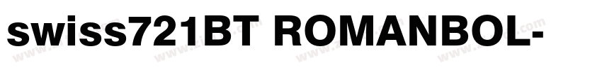 swiss721BT ROMANBOL字体转换